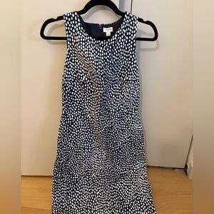 J. Crew Black and White Polka Dot Dress